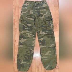 Green Camouflage Cargo Pants